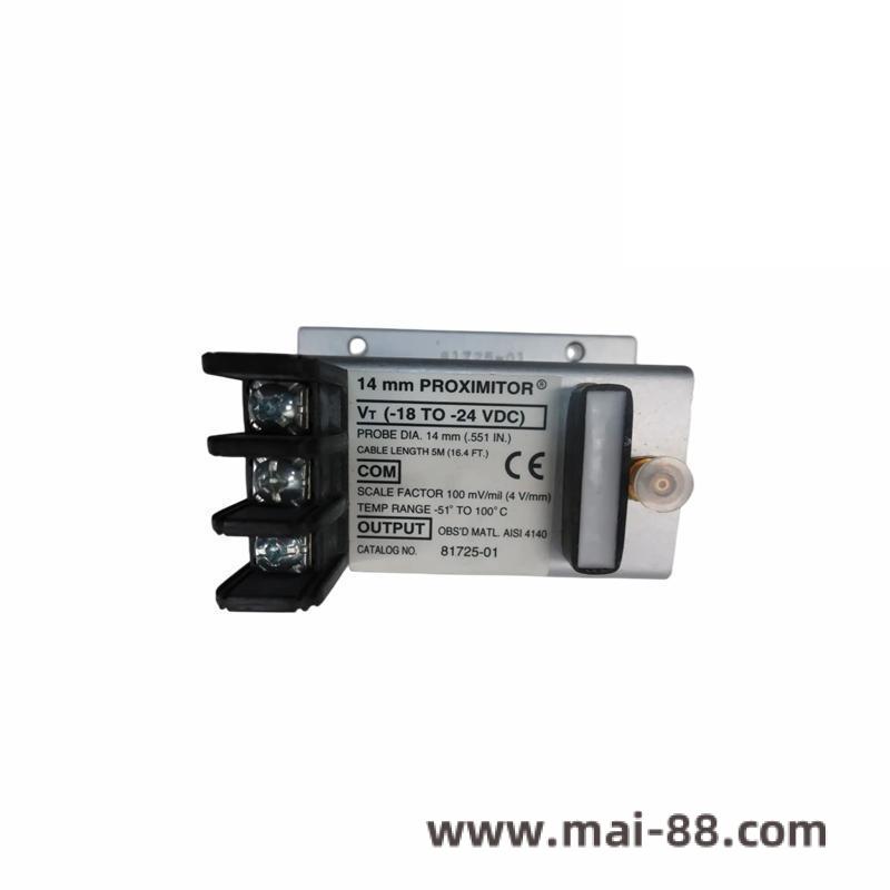 bently_nevada_81725-02_proximitor_sensor.jpg Bently Nevada 81725-02 Proximity Transducer for Industrial Automation Sensors