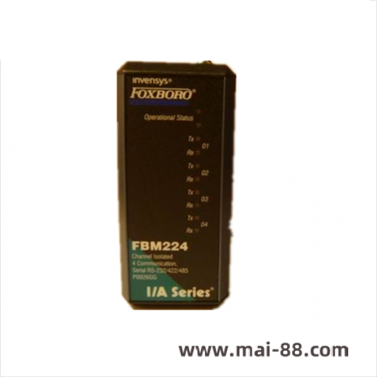 foxboro_p0914xs_fbm237_channel_isolated_output_interface_module.png Foxboro P0916WN PLC Module, Control System Component