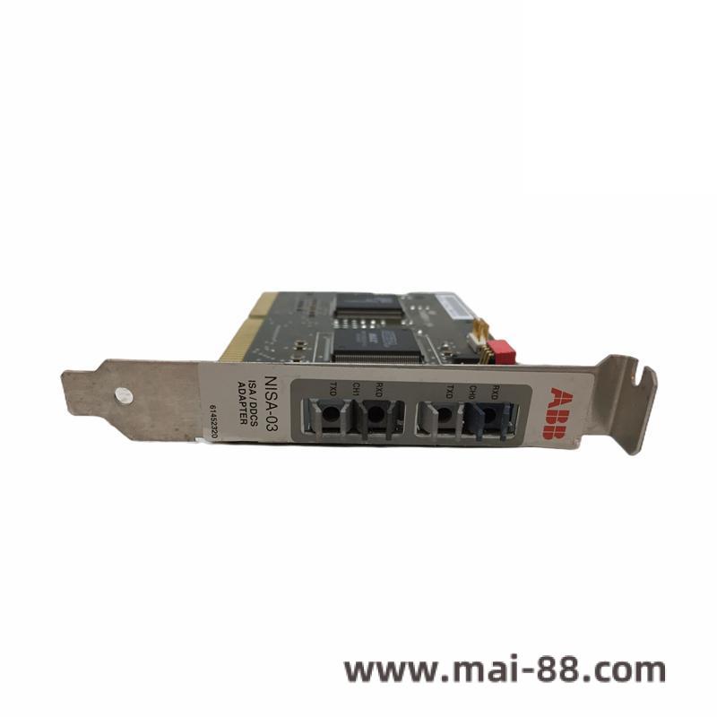 abb_nisa-03_fiber_optic_interface_board.jpg ABB NISA-03DDCS/ISA Adaptor Module, High Performance Interconnect Solution