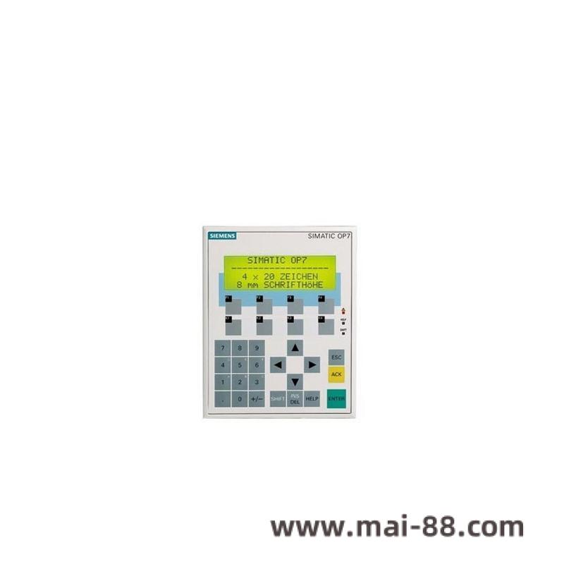 siemens_6av3607-1jc00-0ax1_operator_panel_op7_pp_lc_display.jpg General Electric VME-ASI016 Analog Input Module, High Precision Industrial Control Component
